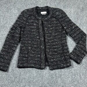 Isabel Marant Etoile Black Grey‎ Laine Wool Jacket Size 38